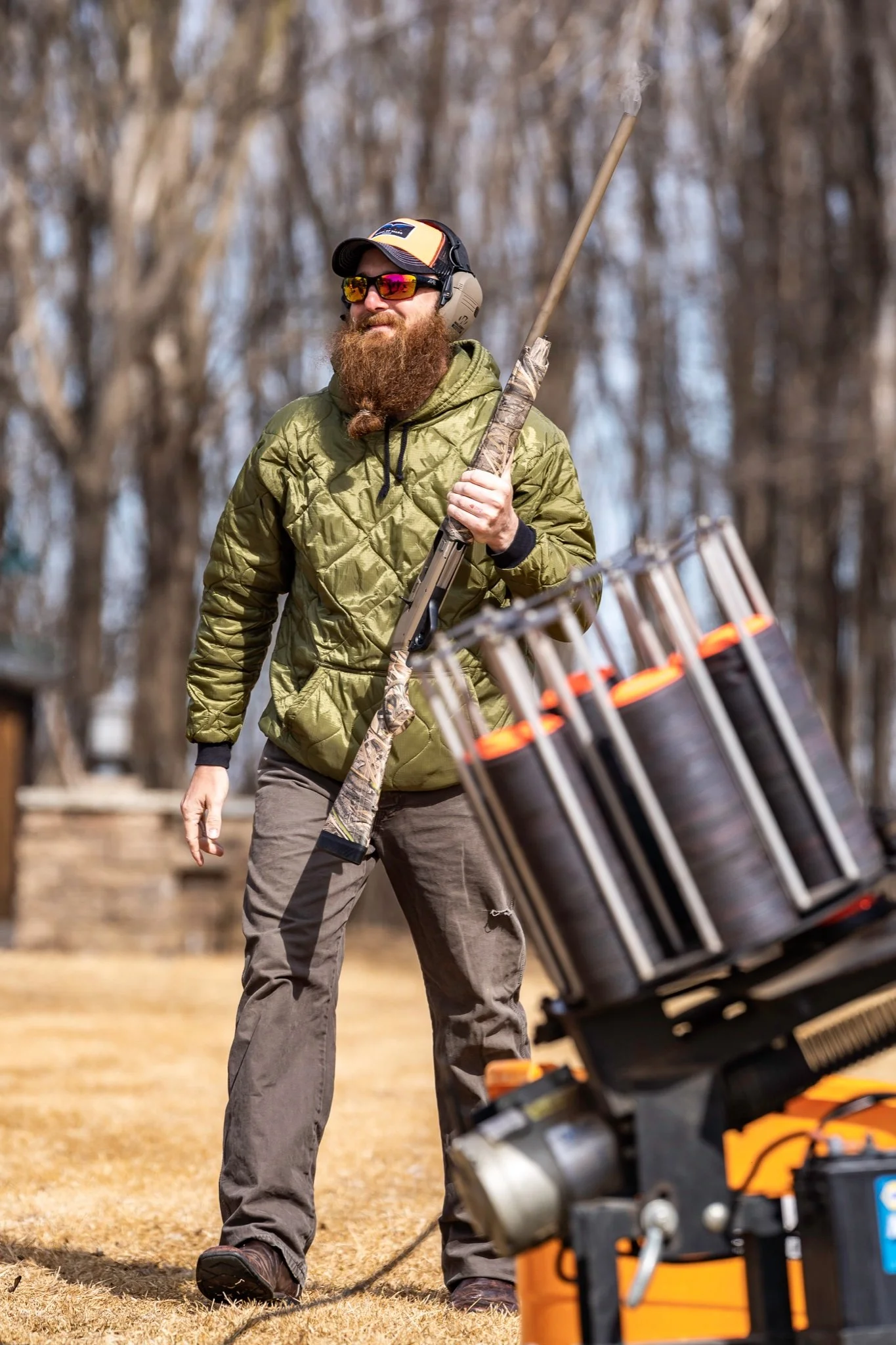 Wings of Valor hunter shooting clays