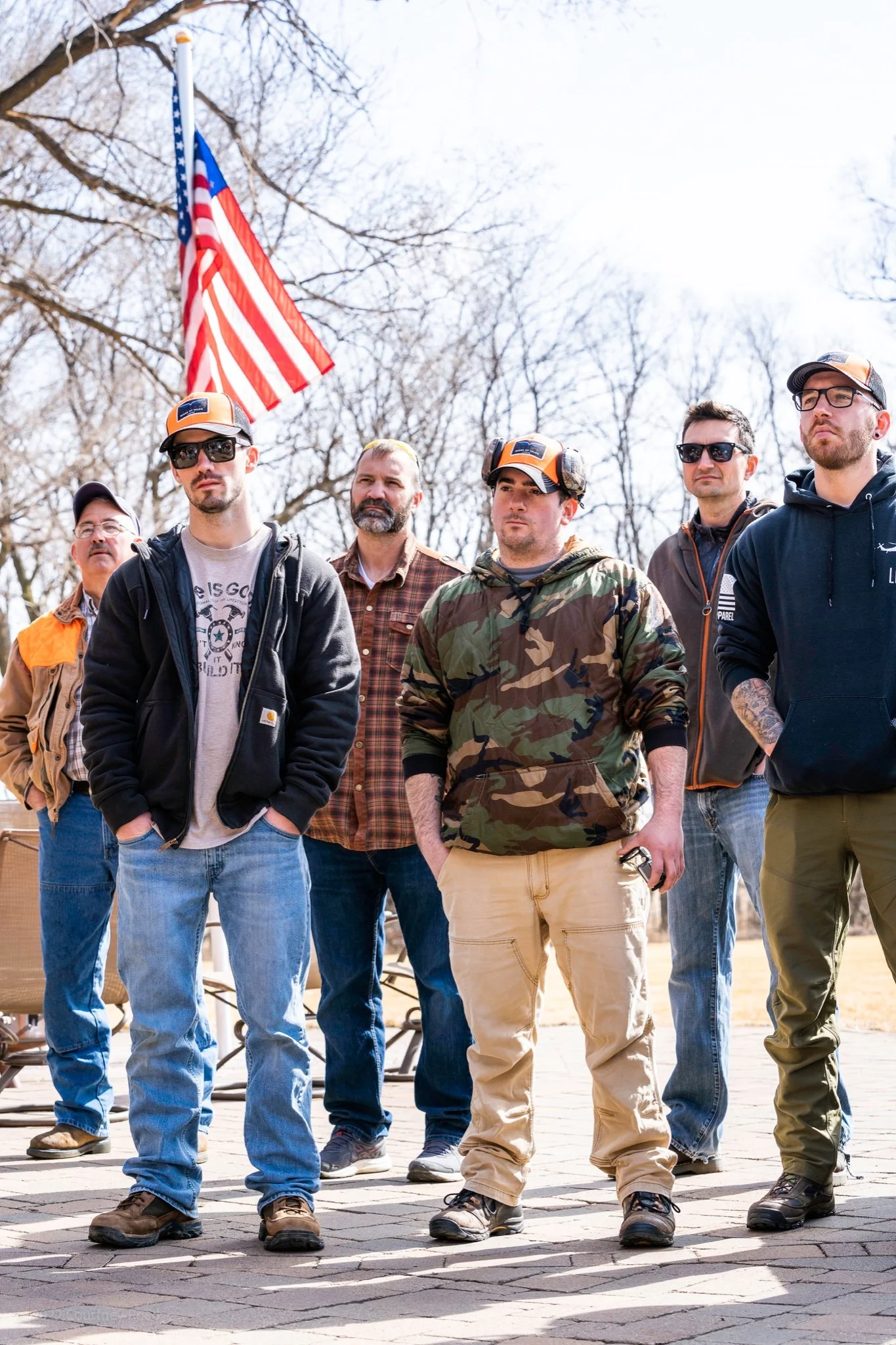 Wings of Valor veterans listening to instructions