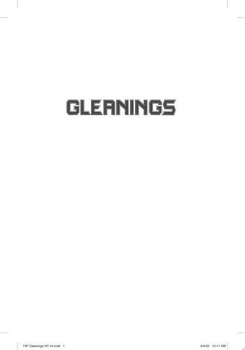 Book cover: Gleanings: Stories from the Arc of a Scythe by Neal Shusterman
