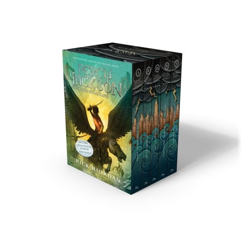 Book cover: Percy Jackson and the Olympians 5 Book Paperback Boxed Set (w/poster) (Percy Jackson & the Olympians) by Rick Riordan