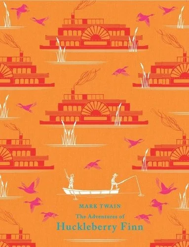 Book cover: The Adventures of Huckleberry Finn by Mark Twain