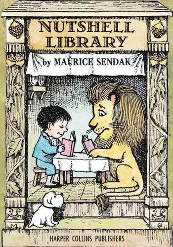 Book cover: Nutshell Library: Alligators all around / Chicken Soup With Rice / One was Johnny / Pierre by Maurice Sendak
