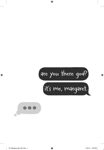 Book cover: Are You There God? It's Me, Margaret. by Judy Blume
