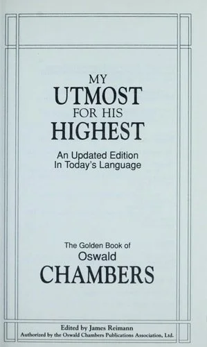Book cover: My Utmost for His Highest by Oswald Chambers
