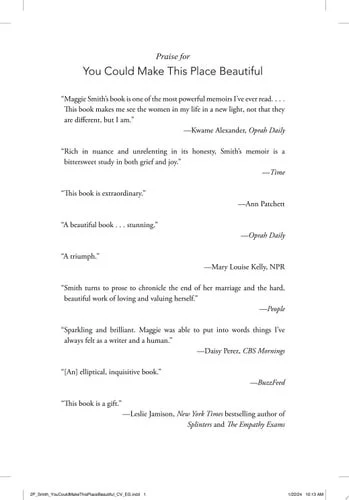 Book cover: You Could Make This Place Beautiful: A Memoir by Maggie Smith