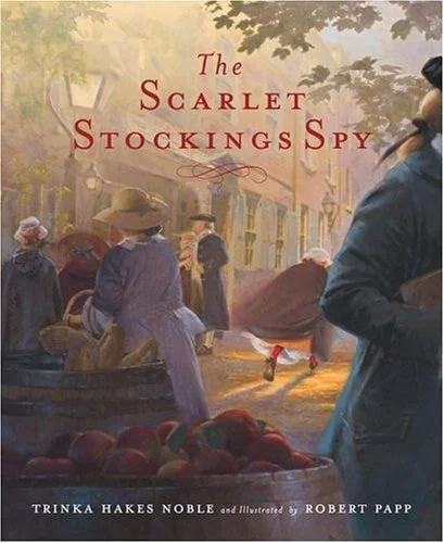 Book cover: The Scarlet Stockings Spy by Trinka Hakes Noble