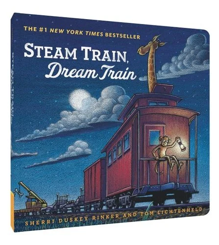 Book cover: Steam Train, Dream Train (Books for Young Children, Family Read Aloud Books, Children’s Train Books, Bedtime Stories) (Goodnight, Goodnight Construction Site) by Sherri Duskey Rinker