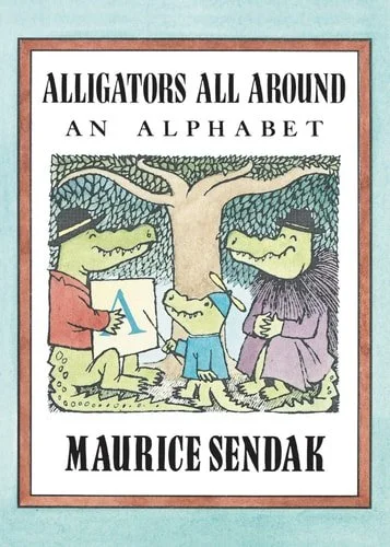 Book cover: Alligators All Around Board Book: An Alphabet by Maurice Sendak