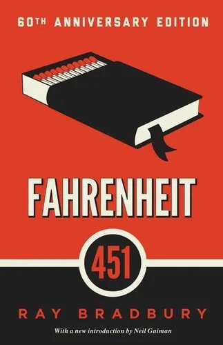 Book cover: Fahrenheit 451 by Ray Bradbury