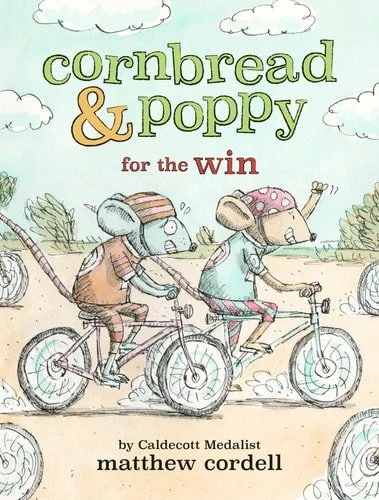 Book cover: Cornbread & Poppy for the Win (Cornbread and Poppy, 4) by Matthew Cordell