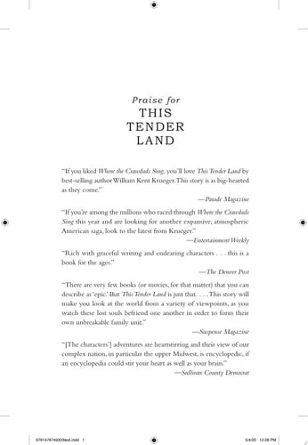 Book cover: This Tender Land: A Novel by William Kent Krueger