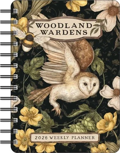 Book cover: Woodland Wardens 2026 Weekly Planner by Jessica Roux