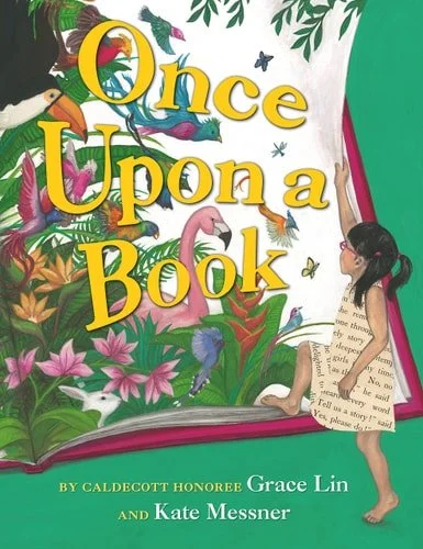 Book cover: Once Upon a Book by Grace Lin; Kate Messner