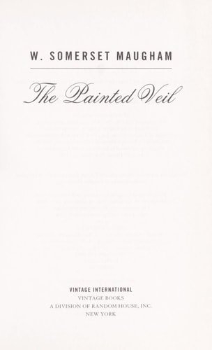 Book cover: The Painted Veil by W. Somerset Maugham