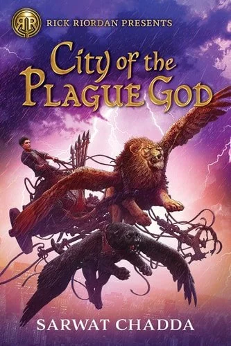 Book cover: Rick Riordan Presents: City of the Plague God-The Adventures of Sik Aziz Book 1 by Sarwat Chadda