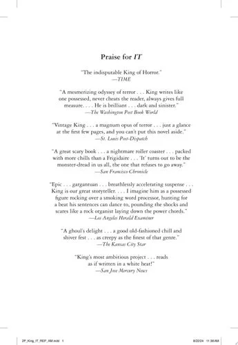 Book cover: It: A Novel by Stephen King