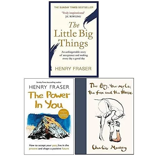 Book cover: The Little Big Things, The Power in You, The Boy The Mole The Fox and The Horse 3 Books Collection Set by Margery Williams; Charlie Mackesy