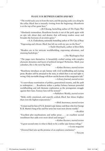 Book cover: Fevered Star (Between Earth and Sky) by Rebecca Roanhorse