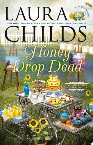Book cover: Honey Drop Dead by Laura Childs