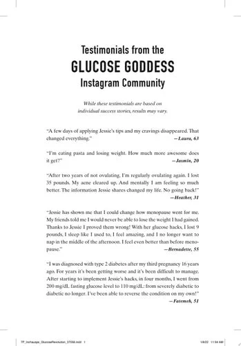 Book cover: Glucose Revolution The Life-Changing Power of Balancing Your Blood Sugar by Jessie Inchauspe