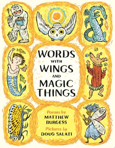 Book cover: Words with Wings and Magic Things by Matthew Burgess