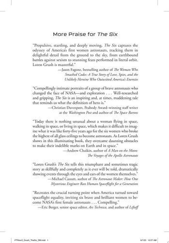 Book cover: The Six: The Untold Story of America's First Women Astronauts by Loren Grush