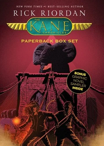 Book cover: Kane Chronicles, The Paperback Box Set-The Kane Chronicles Box Set with Graphic Novel Sampler by Rick Riordan