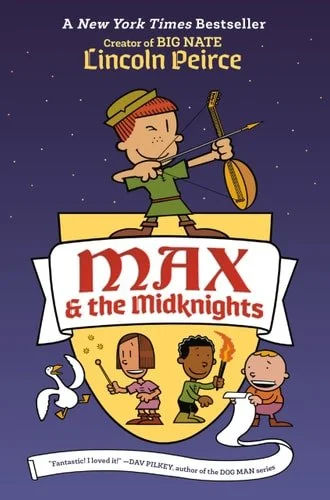 Book cover: Max and the Midknights by Lincoln Peirce
