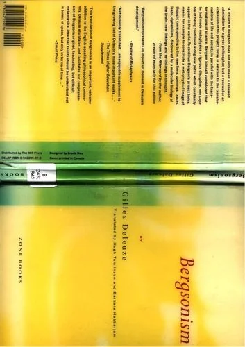 Book cover: Bergsonism by Gilles Deleuze