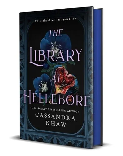 Book cover: The Library at Hellebore by Cassandra Khaw
