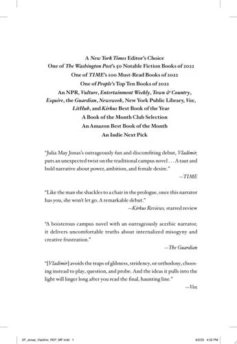 Book cover: Vladimir: A Novel by Julia May Jonas