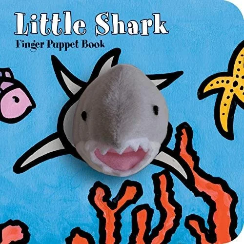Book cover: Little Shark: Finger Puppet Book: (Puppet Book for Baby, Little Toy Board Book, Baby Shark) by Chronicle Books; ImageBooks