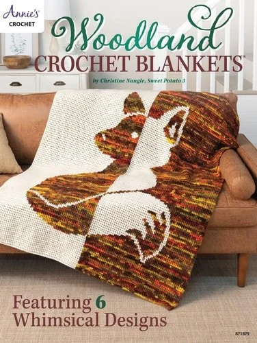 Book cover: Woodland Crochet Blankets by Christine Naugle