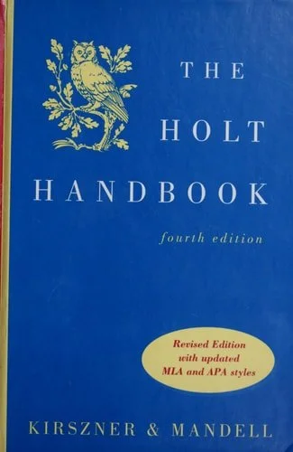 Book cover: The Holt Handbook by Laurie G. Kirszner; Stephen R. Mandell