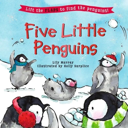 Book cover: Five Little Penguins (Five Little... Lift-the-Flap Books) by Lily Murray
