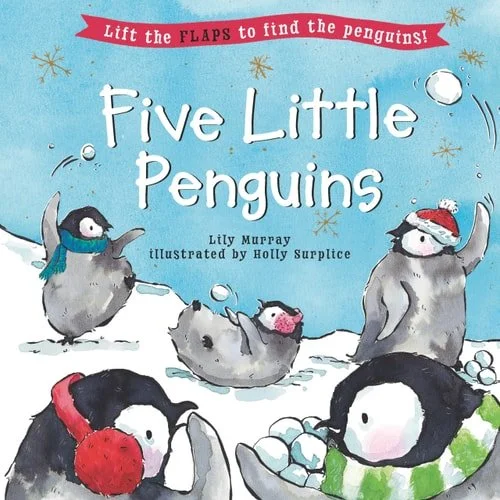 Book cover: Five Little Penguins by Lily Murray