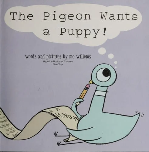 Book cover: The Pigeon Wants a Puppy by Mo Willems
