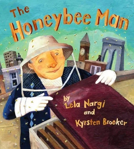 Book cover: The Honeybee Man by Lela Nargi