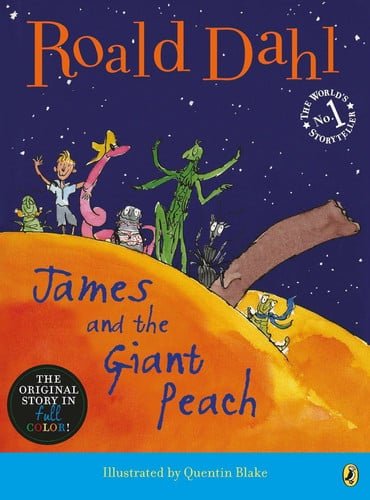 Book cover: James and the Giant Peach by Roald Dahl