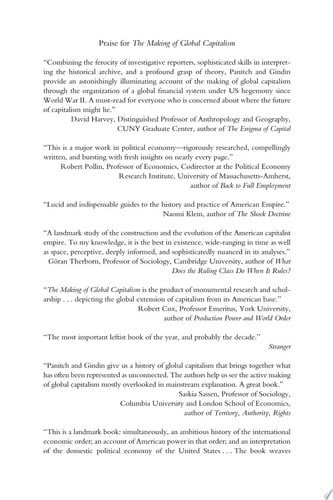 Book cover: The Making Of Global Capitalism: The Political Economy Of American Empire by Sam Gindin; Leo Panitch