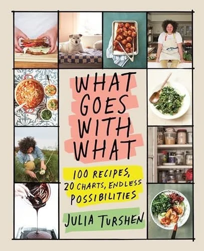 Book cover: What Goes with What: 100 Recipes, 20 Charts, Endless Possibilities by Julia Turshen