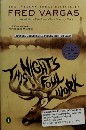 Book cover: This Night's Foul Work (A Commissaire Adamsberg Mystery) by Fred Vargas
