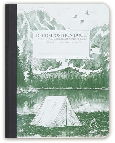 Book cover: Mountain Lake Large Sewn-bound Decomposition Book by Large Sewn-bound