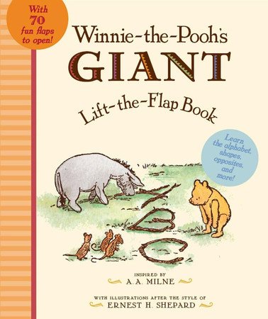 Book cover: Winnie the Pooh's Giant Lift the-Flap by A. A. Milne