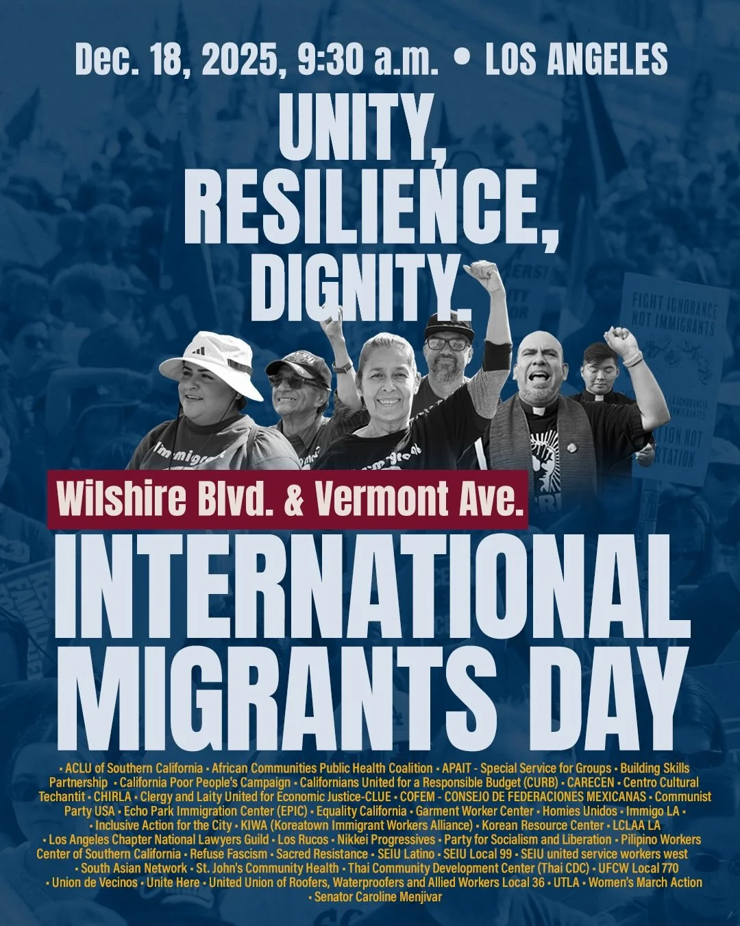 This #InternationalMigrantsDay, join us in Los Angeles to march in solidarity with our immigrant communities.

Recent ICE raids have inflicted terror on immigrant communities, with women bearing the greatest impact&mdash;many serving as heads of hous