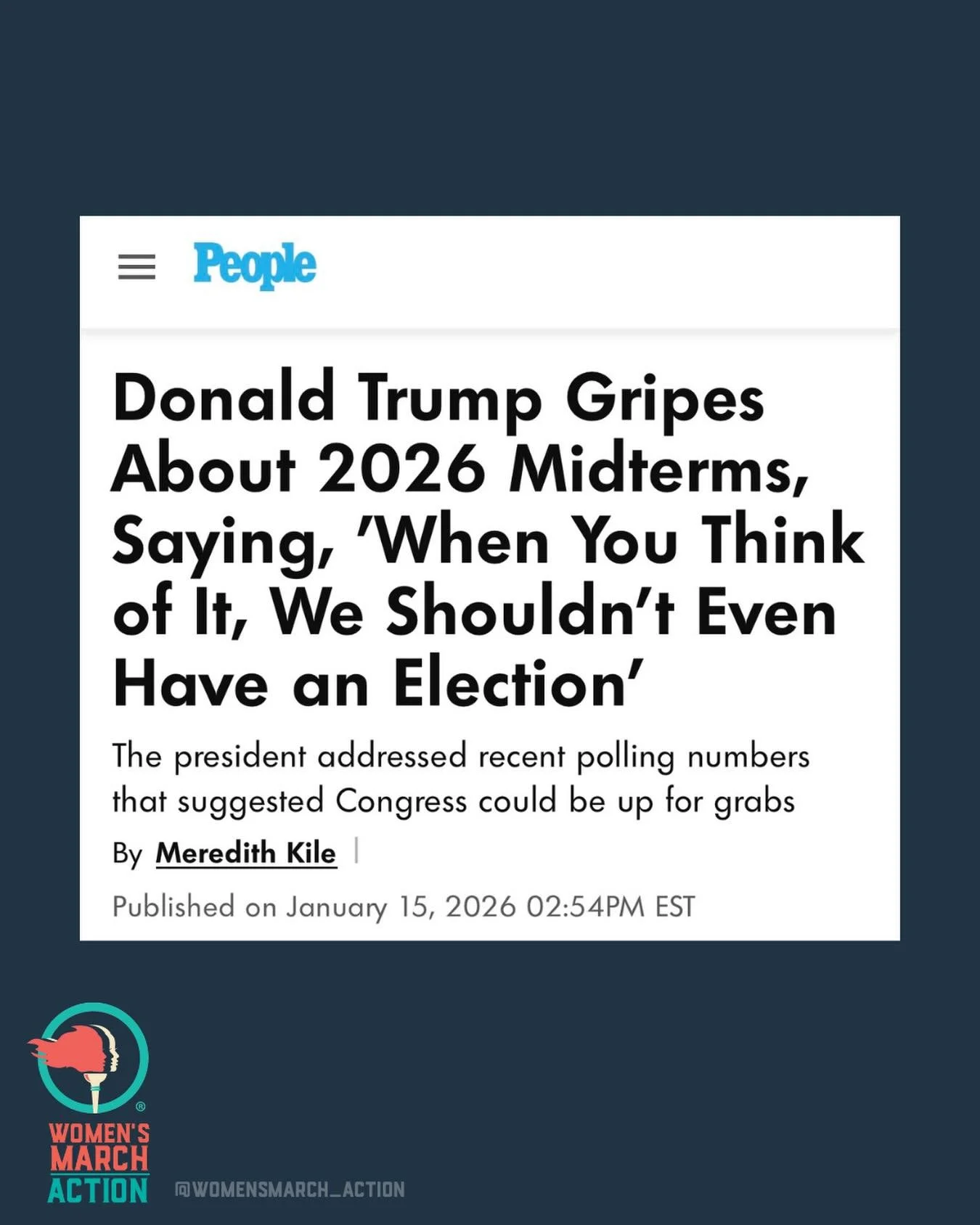 🚩 They just said the quiet part out loud. When someone tells you who they are. Believe them the first time. 

Every voice matters. Every choice matters. Our lives depend on it. VOTE! 

🗳️ Check Your Voter Registration Status: https://www.womensmarc