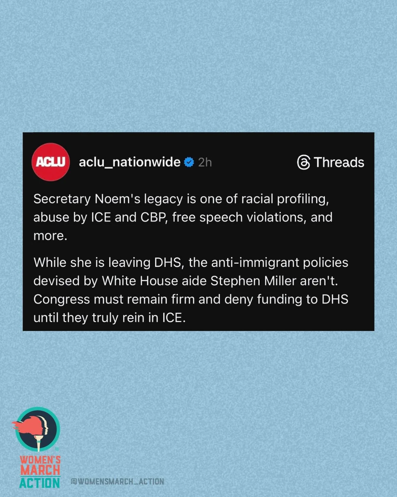 Our Senators must continue to hold it down. 

✍️: @aclu_nationwide via Threads