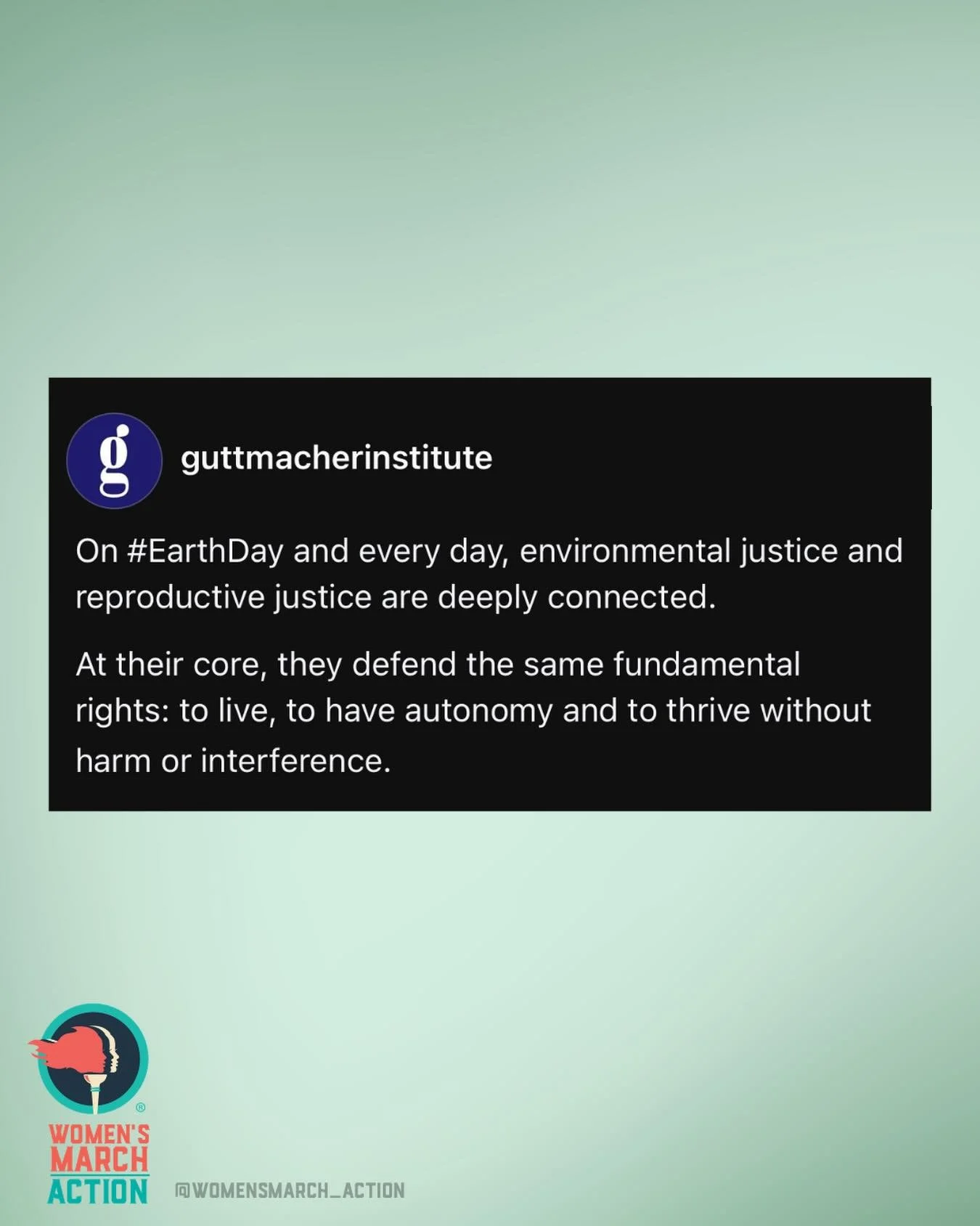 Today on #EarthDay, let us remember that environmental justice IS a reproductive rights issue&mdash;because clean air, safe water, and healthy communities are essential to our ability to make decisions about our bodies, our families, and our futures.