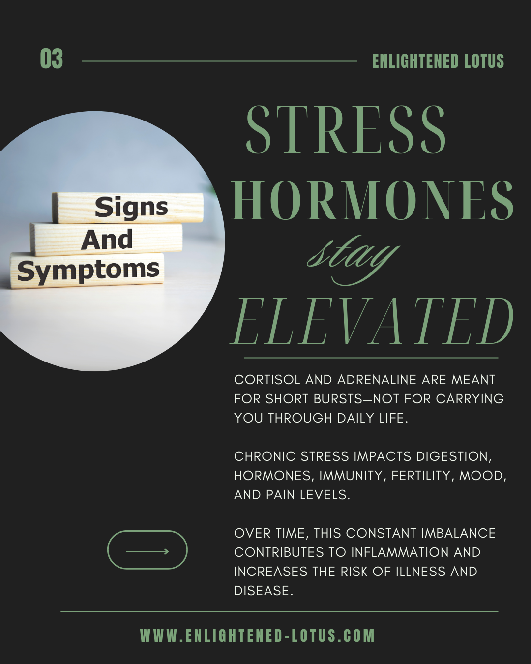 Stress hormones stay elevated