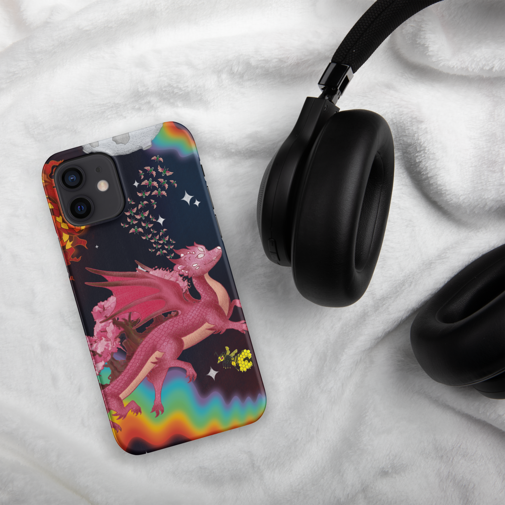 Mercury to the Moon iPhone case dragon iPhone case space iPhone case rainbow iPhone case